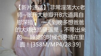 【新片速遞】 非常淫荡大c老师~张开大腿瓣开B穴道具自慰深插❤️一天到晚多想爸爸的大鸡巴插骚逼里，不带出来的❤️睡觉的时候也要插在里面！[358M/MP4/28:39]