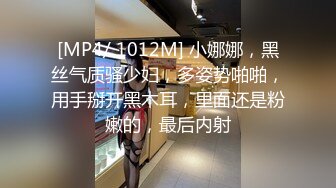 [MP4/ 1012M] 小娜娜，黑丝气质骚少妇，多姿势啪啪，用手掰开黑木耳，里面还是粉嫩的，最后内射