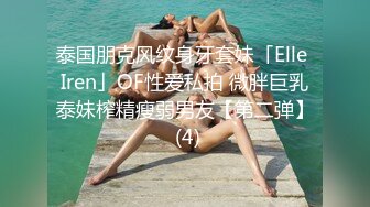 泰国朋克风纹身牙套妹「Elle Iren」OF性爱私拍 微胖巨乳泰妹榨精瘦弱男友【第二弹】 (4)